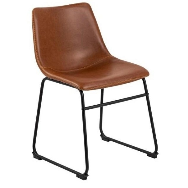 Krzesło Oregon brązowe PU - ACTONA